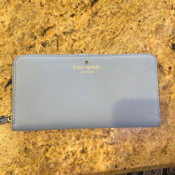 Beautiful periwinkle blue, Kate Spade wallet. New and perfect condition. - Picture 1 of 5